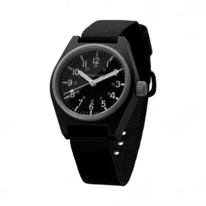 34mm Black General Purpose Quartz MaraGlo (GPQ) Ballistic Nylon Watch