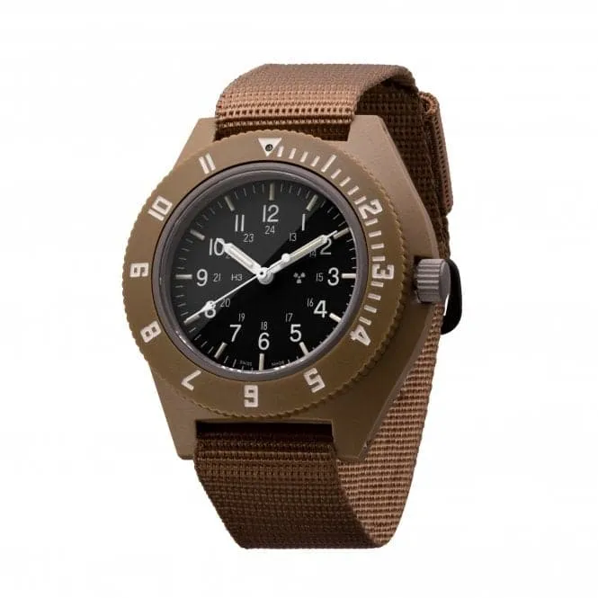 41mm Desert Tan Pilot's Navigator Ballistic Nylon Watch