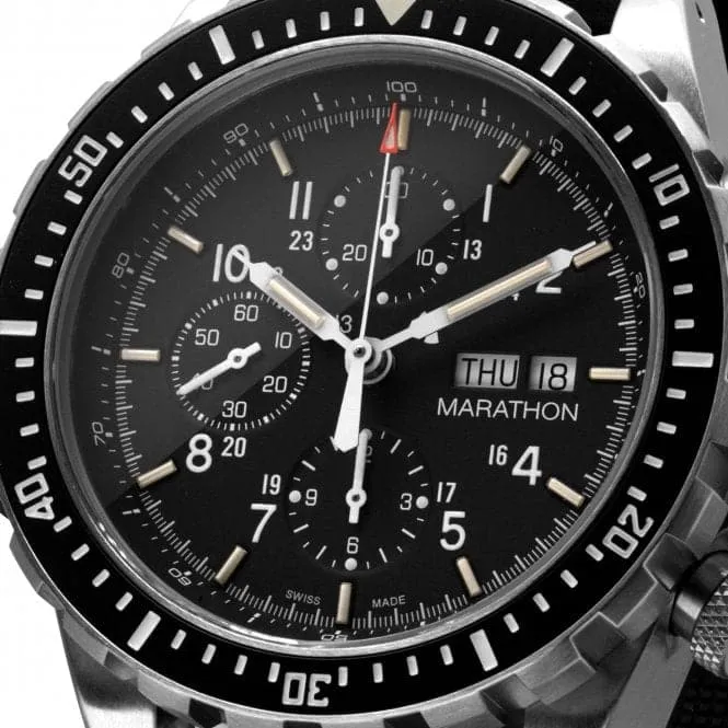 46mm Jumbo Diver Pilot's Automatic Chronograph (CSAR) Stainless Steel Watch