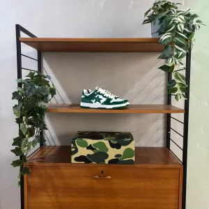 A Bathing Ape Bape SK8 Sta - UK 7 - Green White Patent