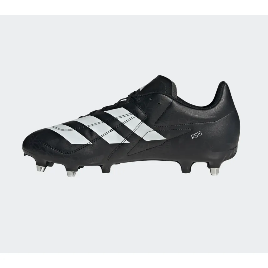 Adidas Adults Rugby Boot RS-15 SG Black/White