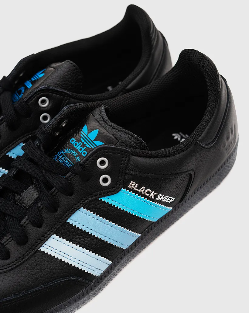 Adidas Black Sheep x CLTFC Samba Shoe - Black/Blue