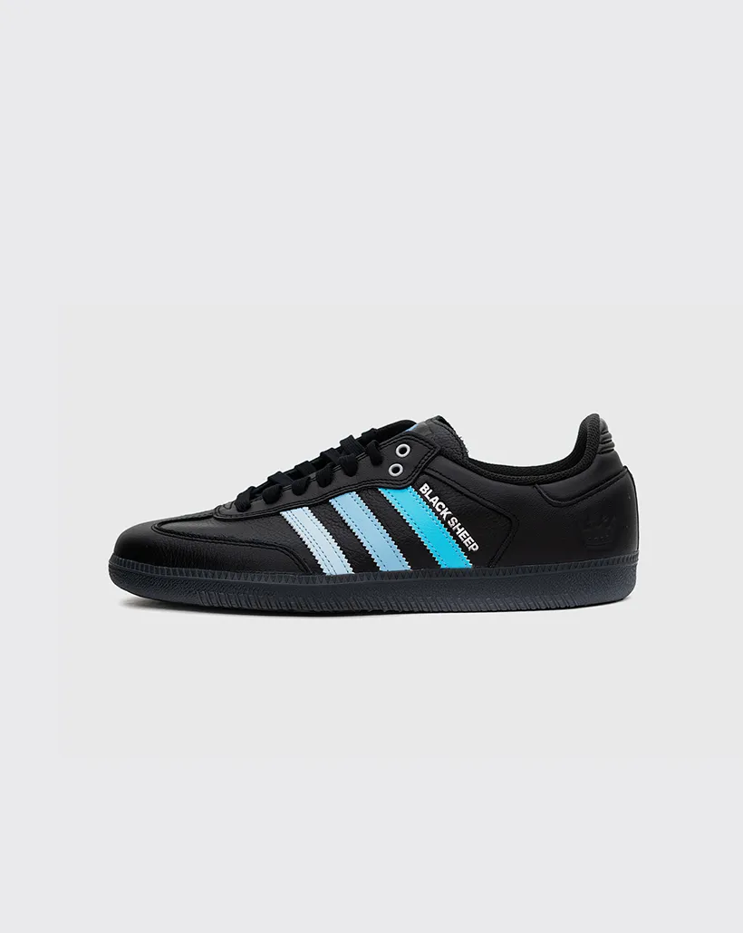 Adidas Black Sheep x CLTFC Samba Shoe - Black/Blue