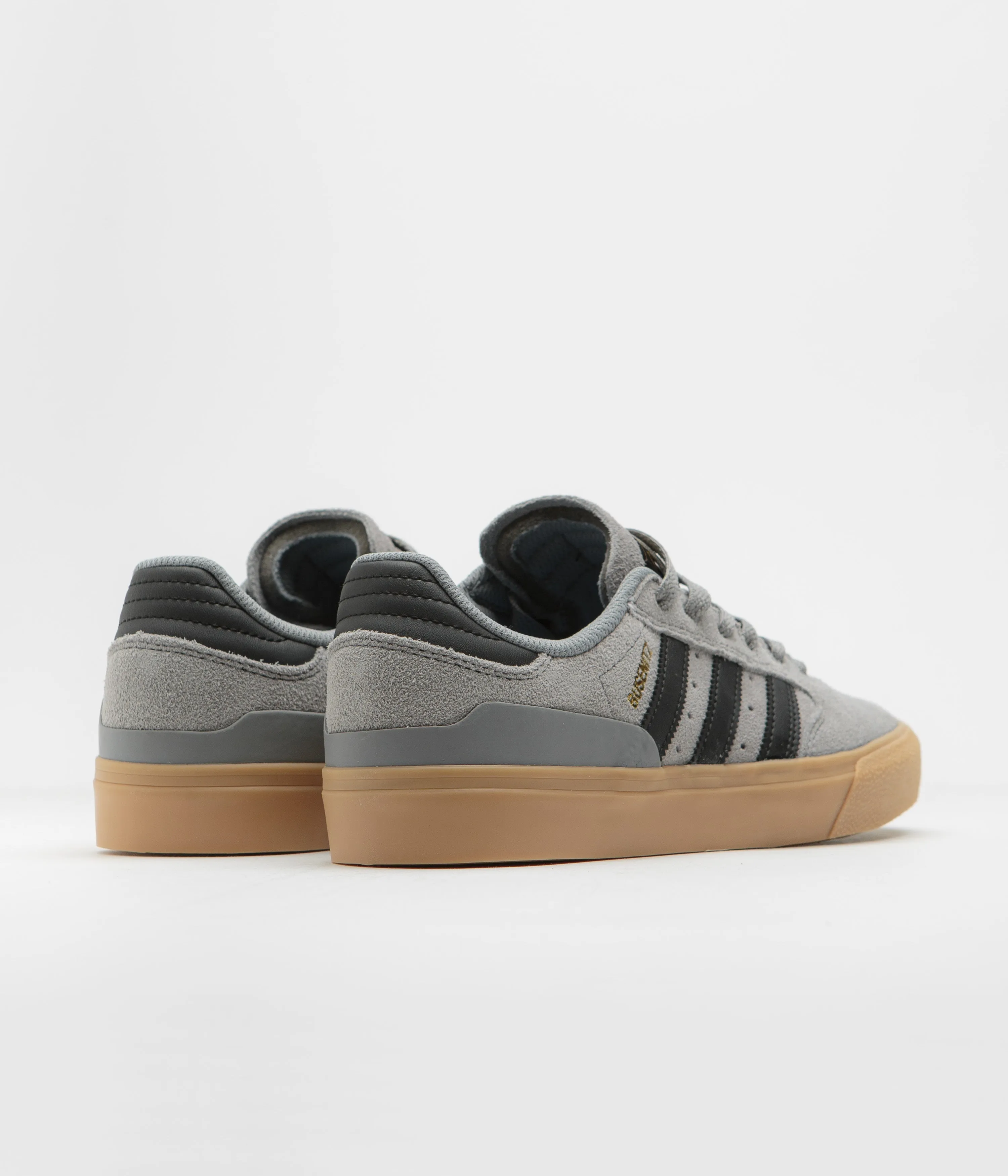 Adidas Busenitz Vulc II Shoes - Grey Three / Core Black / Gold Metallic