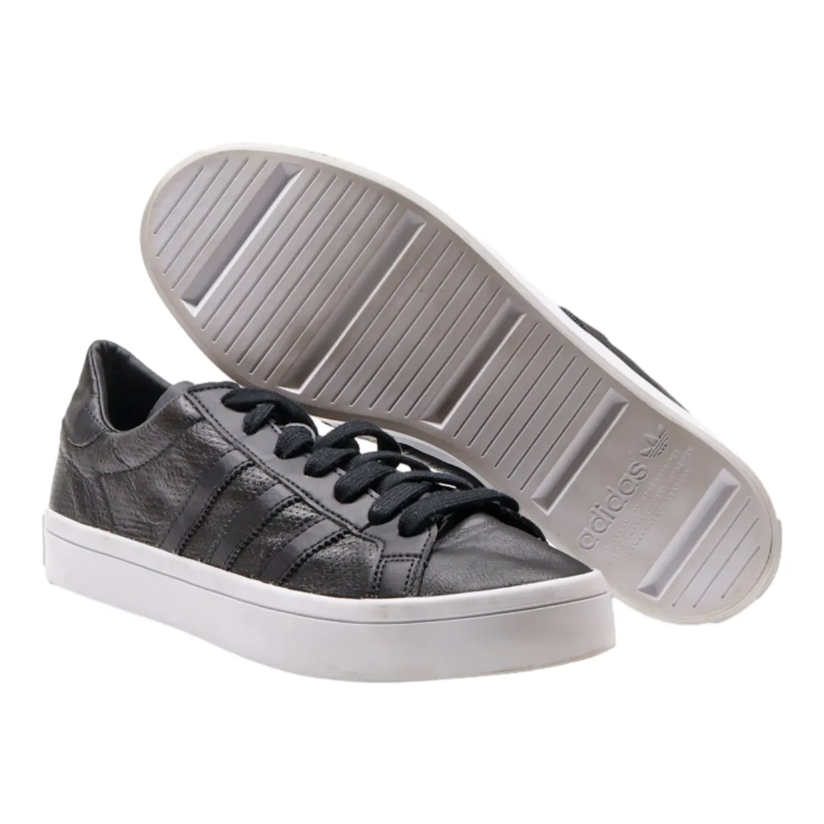 ADIDAS Low Top Trainers Black Synthetic Womens UK 6.5