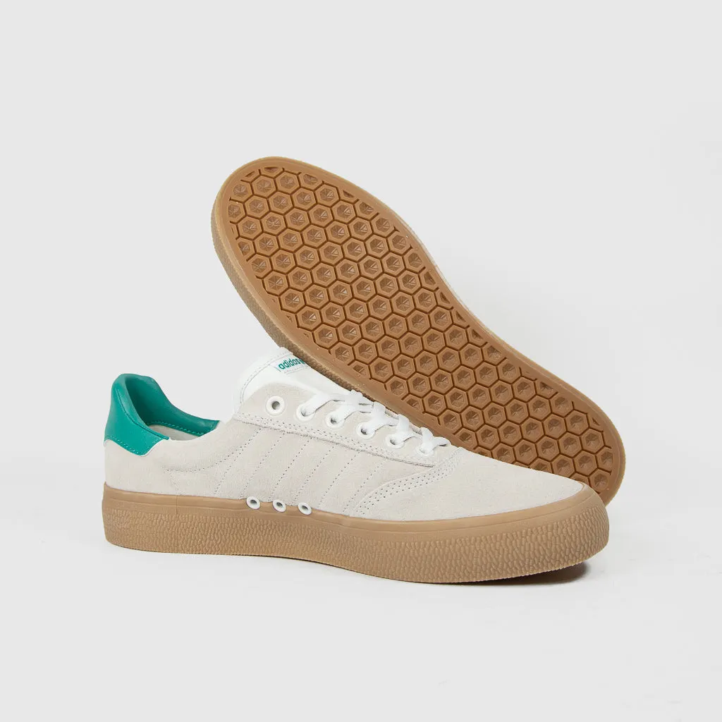 Adidas Skateboarding - 3MC Shoes - Cloud White / Clear Green / Gum