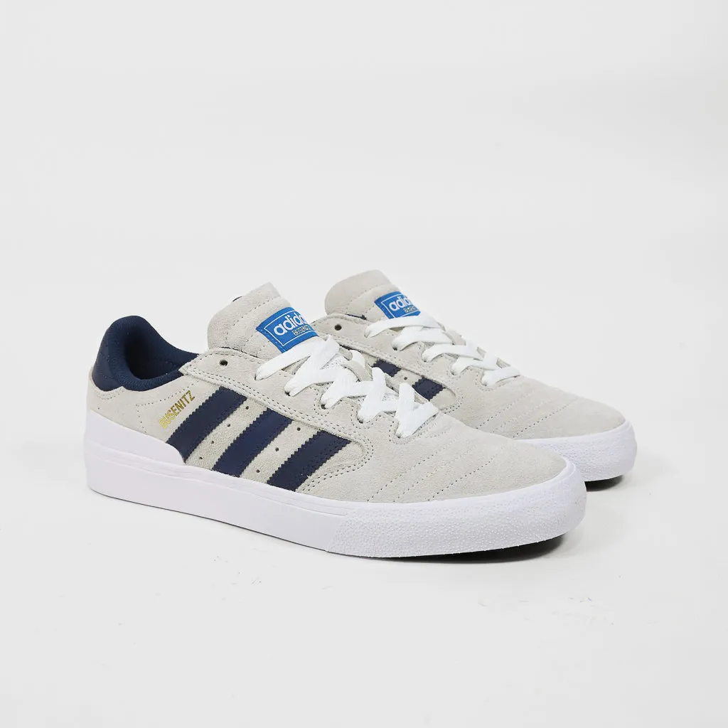 Adidas Skateboarding - Busenitz Vulc 2 Shoes - Footwear White / Collegiate Navy / Bluebird