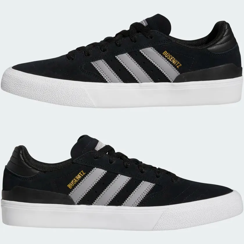 Adidas Skateboarding Busenitz Vulc II Skate Shoes - Core Black/Grey Three/Cloud White