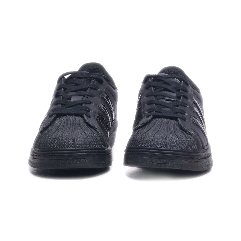 Adidas Super Star Sneakers Leather Black Colour For Kids