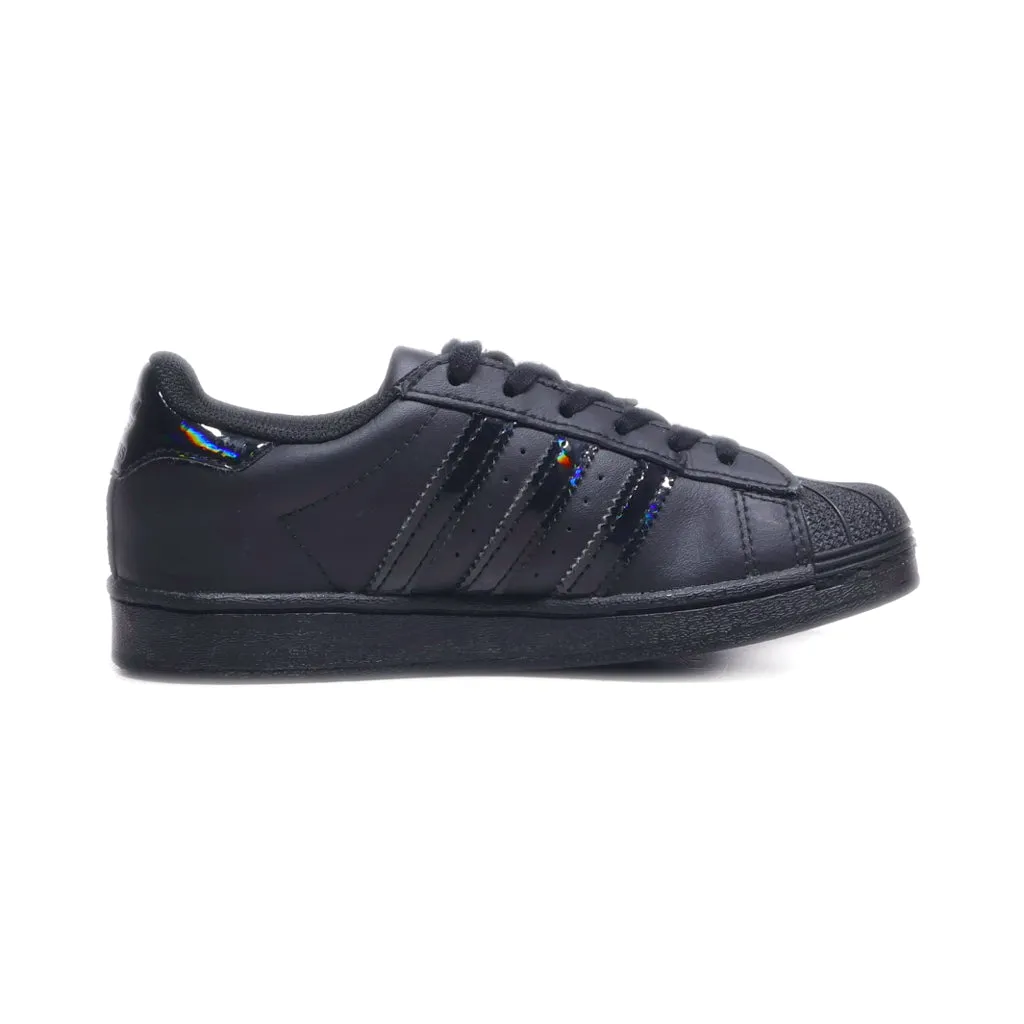 Adidas Super Star Sneakers Leather Black Colour For Kids