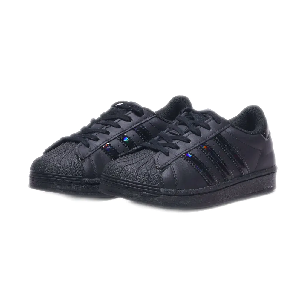 Adidas Super Star Sneakers Leather Black Colour For Kids