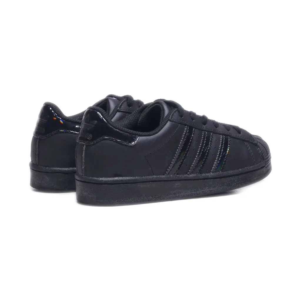 Adidas Super Star Sneakers Leather Black Colour For Kids