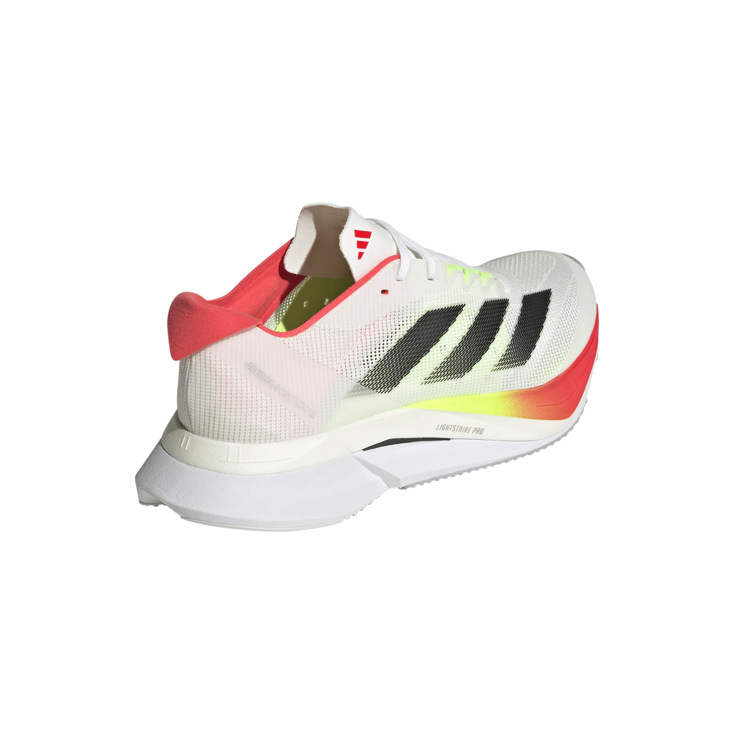 Adidas Women's Boston 12 Running Shoes in FTWR White/Core Black/Lucid Red SS25