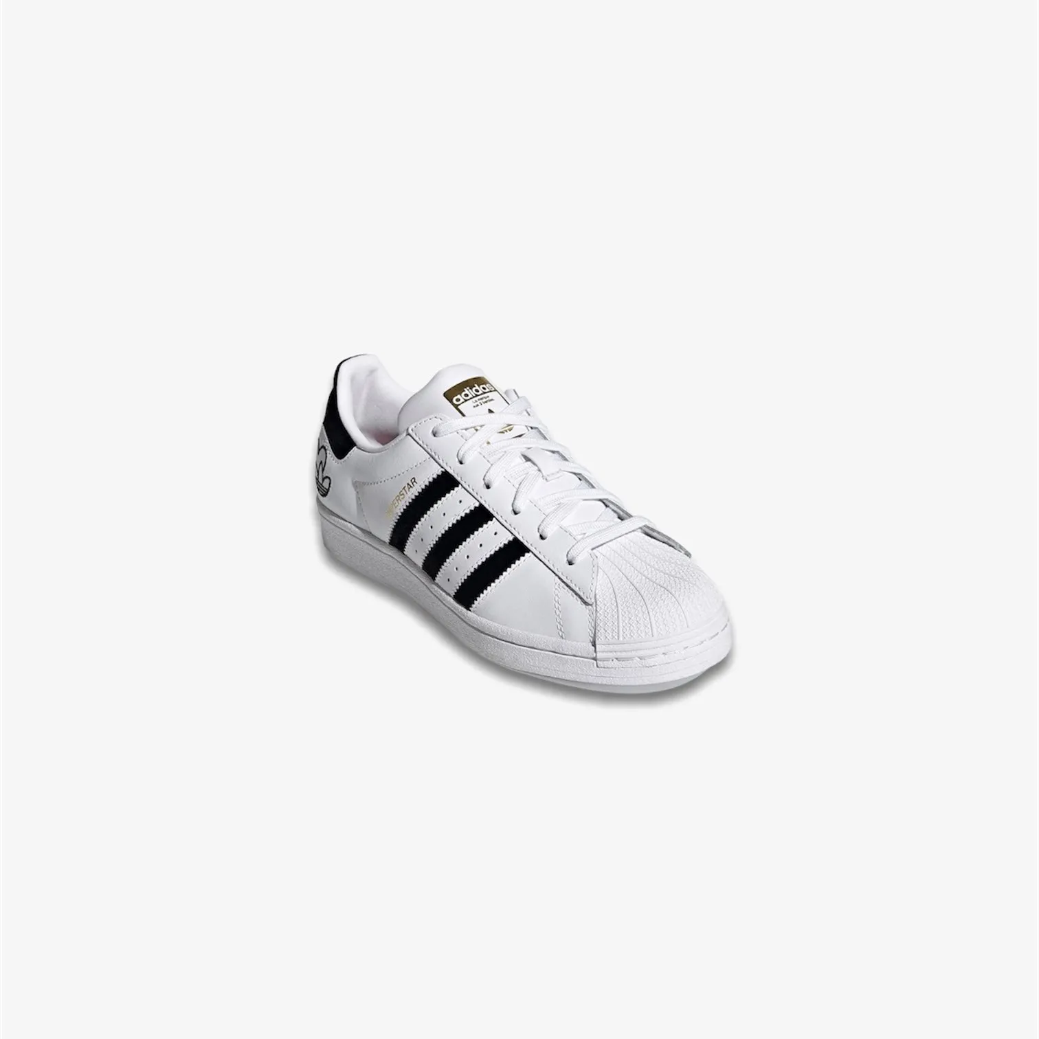 Adidas Womens Superstar White Black Gold Metallic FY4755