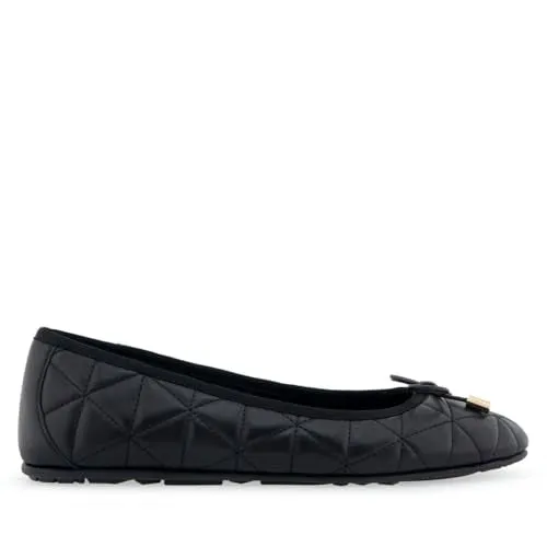 Aerosoles Women's PIA Ballet Flat, Black Quilted Leather, 9.5