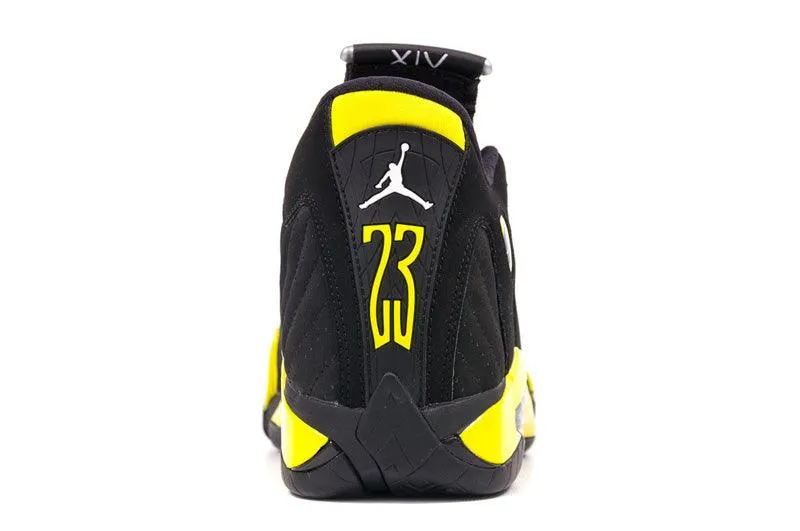 Air Jordan 14 Thunder Black/Vibrant Yellow-White