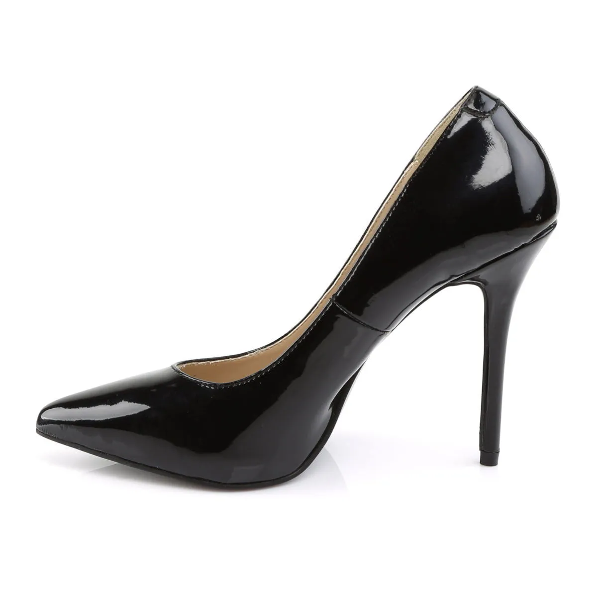 Amuse 20 Classic Pump with 5 inch heel - Black Patent