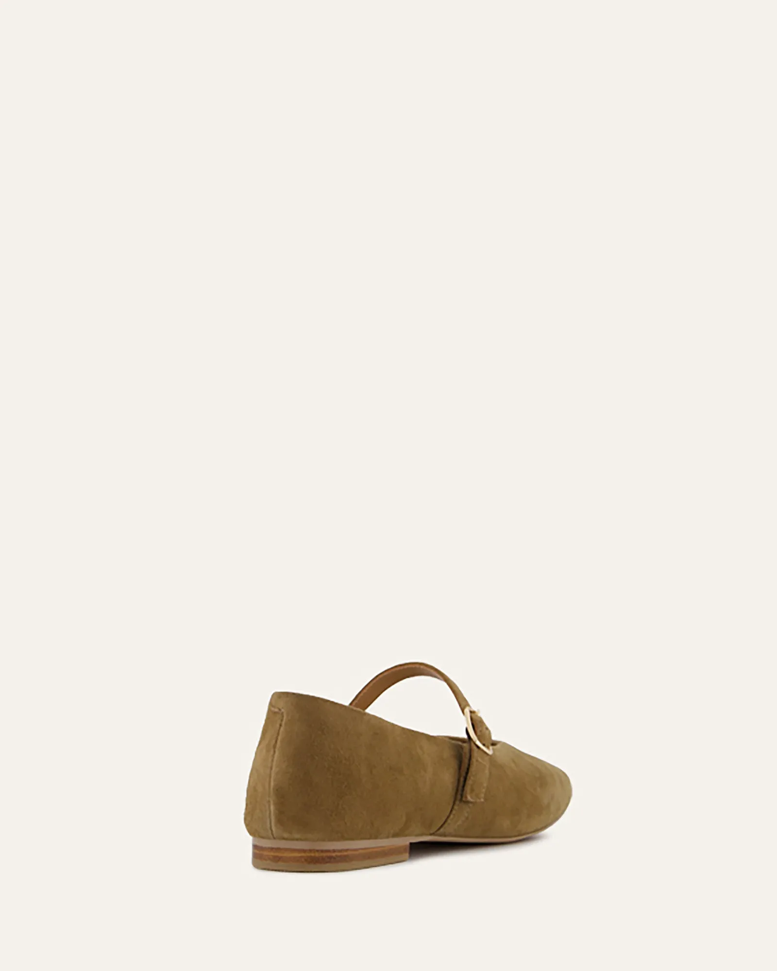 APRIL CASUAL FLATS BARK SUEDE