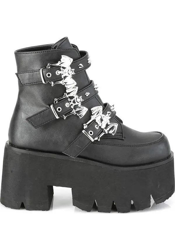 ASHES-55 [Black] | PLATFORM BOOTS [PREORDER]