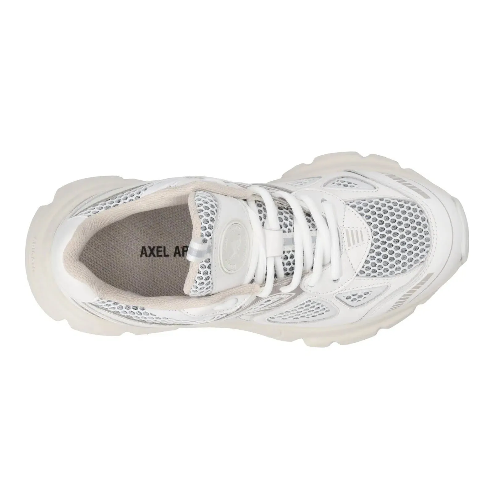 AXEL ARIGATO Marathon Runner Trainers Low Top Lace Up Cream Comb