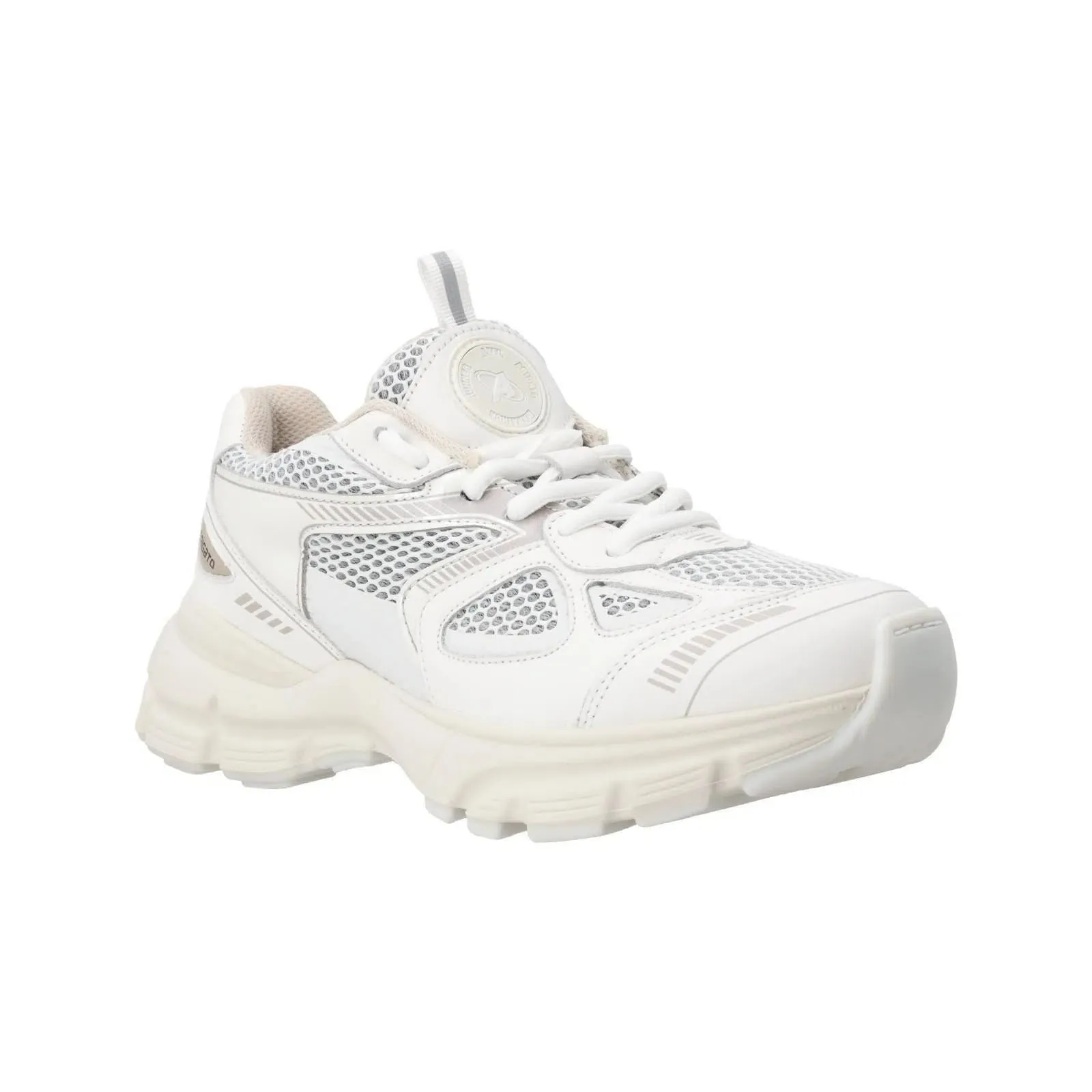 AXEL ARIGATO Marathon Runner Trainers Low Top Lace Up Cream Comb