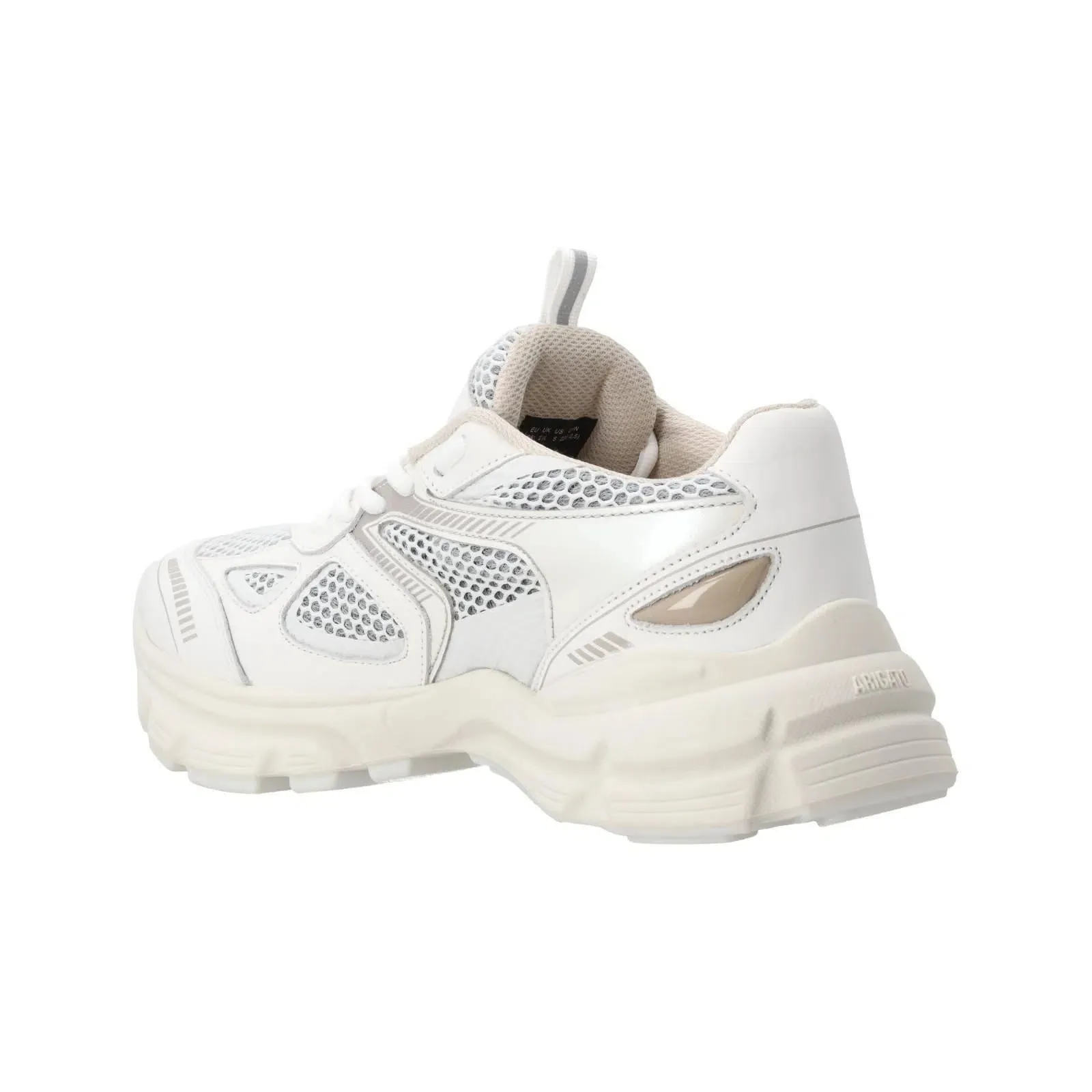 AXEL ARIGATO Marathon Runner Trainers Low Top Lace Up Cream Comb