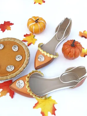 Baked and Ready Limited Edition Pumpkin Pie Flats Sz 8.5