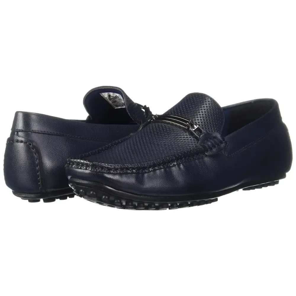 BATA Mens Percy Loafer Blue Sneaker