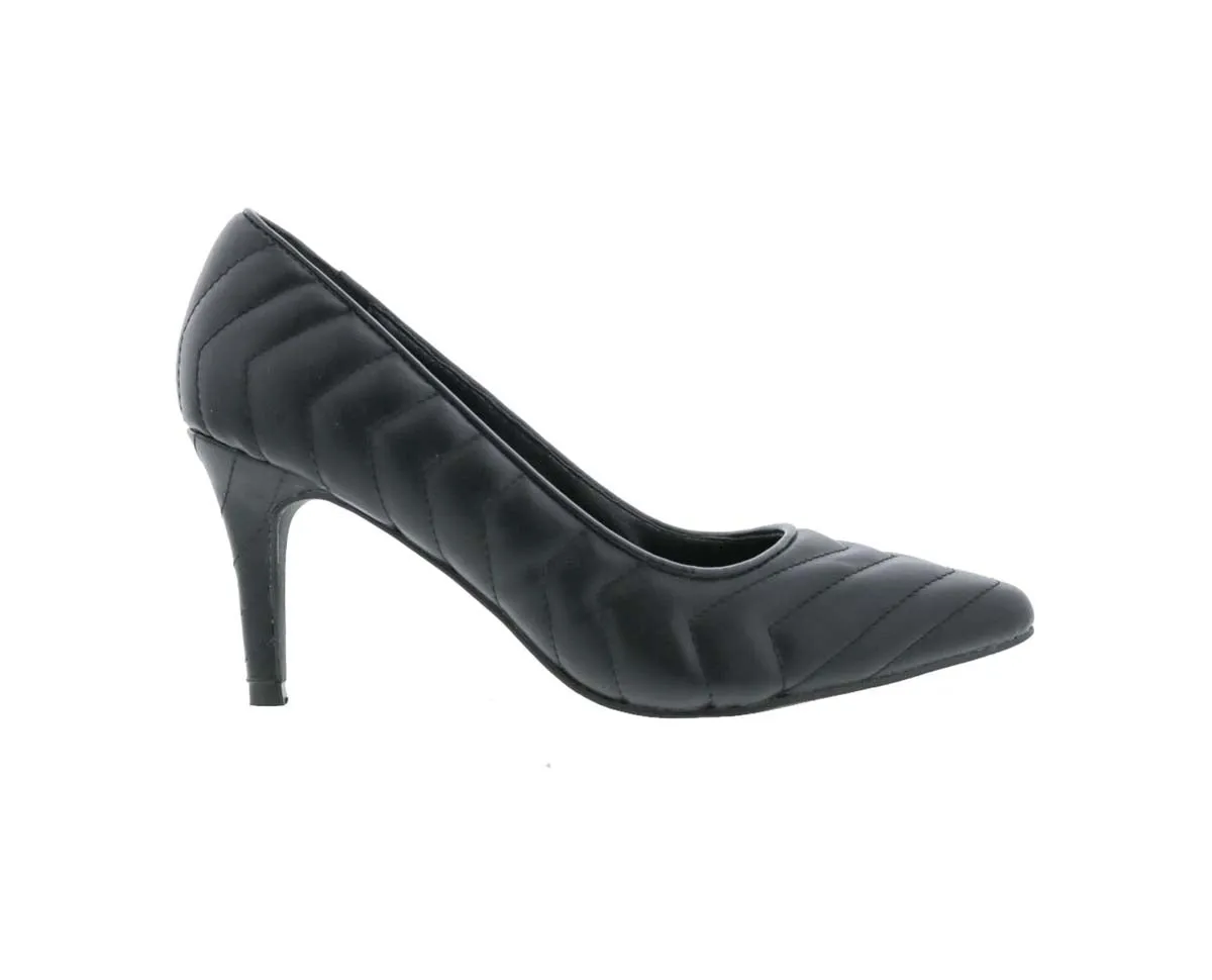 Bellini Ames Women Dress Pump Shoes In Black Smooth