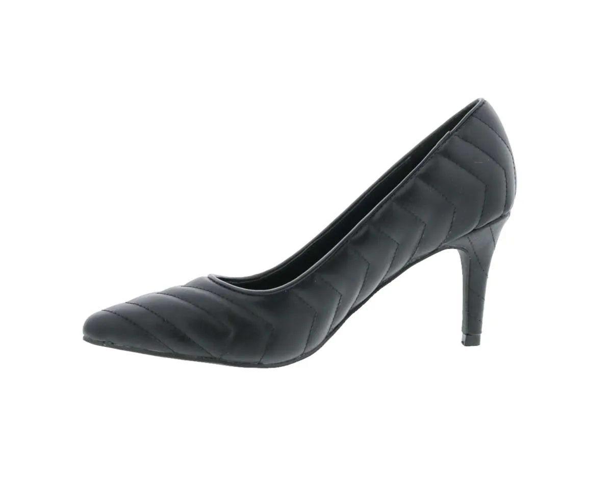 Bellini Ames Women Dress Pump Shoes In Black Smooth