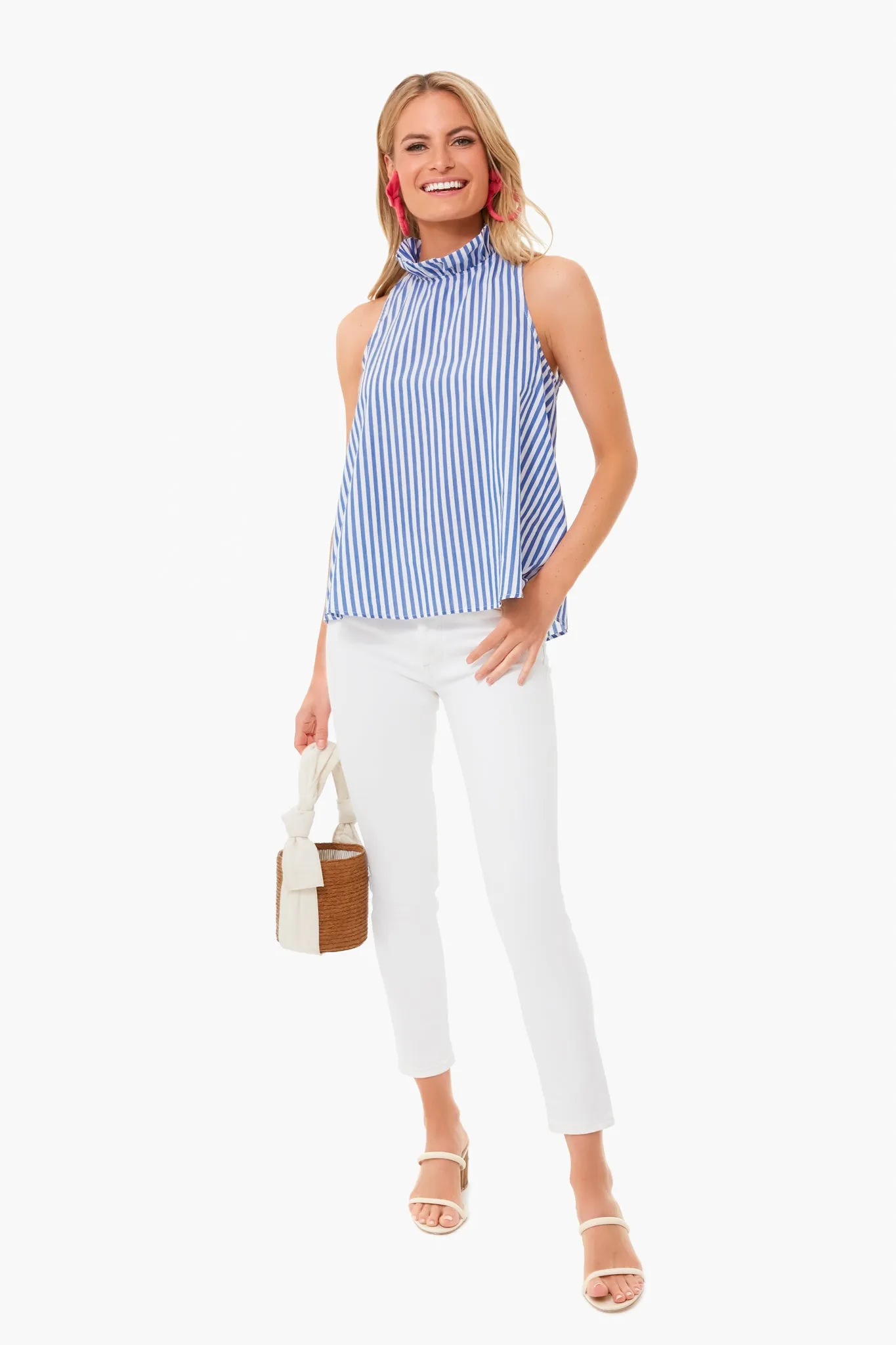 Blue Stripe Mason Blouse