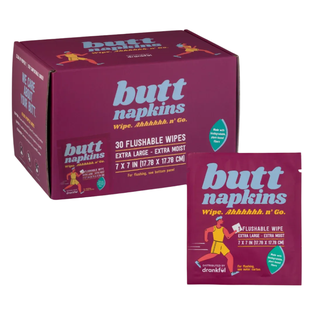 Butt Napkins - Butt Napkins - 30 Pack