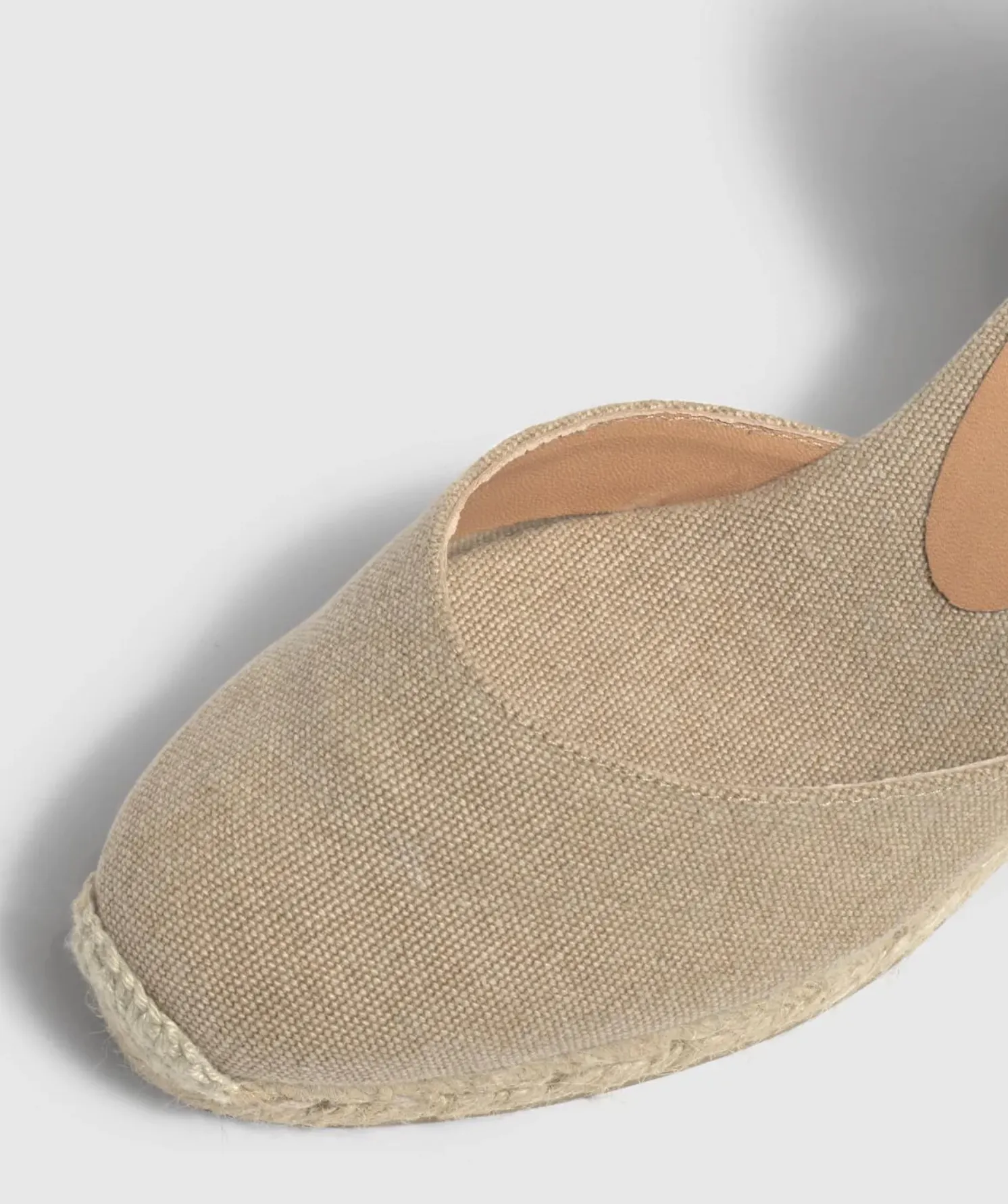 Castaner Carina 6 Sand Beige Canvas Wedge Espadrilles