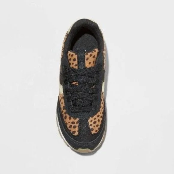 CAT & JACK - Kids -  Leopard Print Lace-Up Sneakers