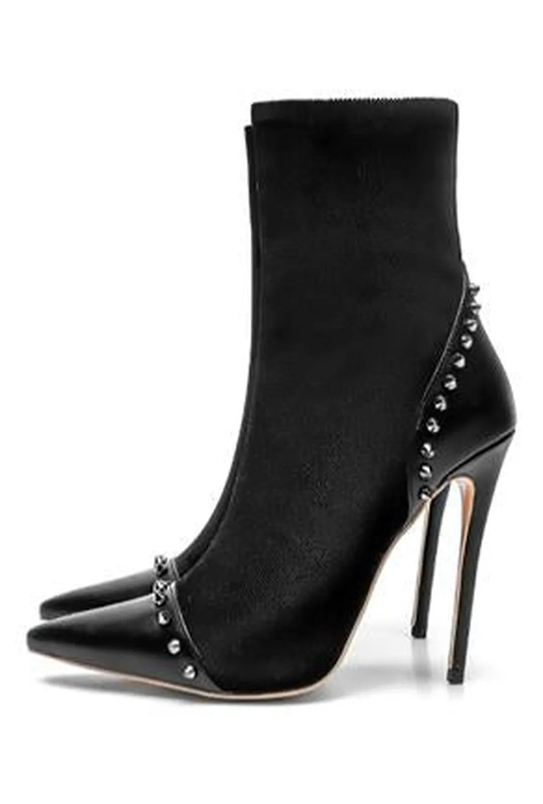 CHAKA - STUD CAP TOE HEELS