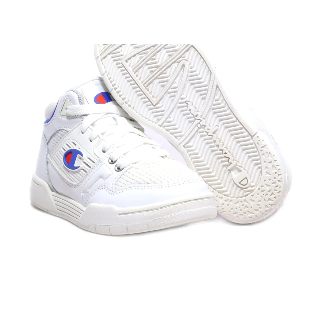 Champion Sneakers Leather White Colour For Kids