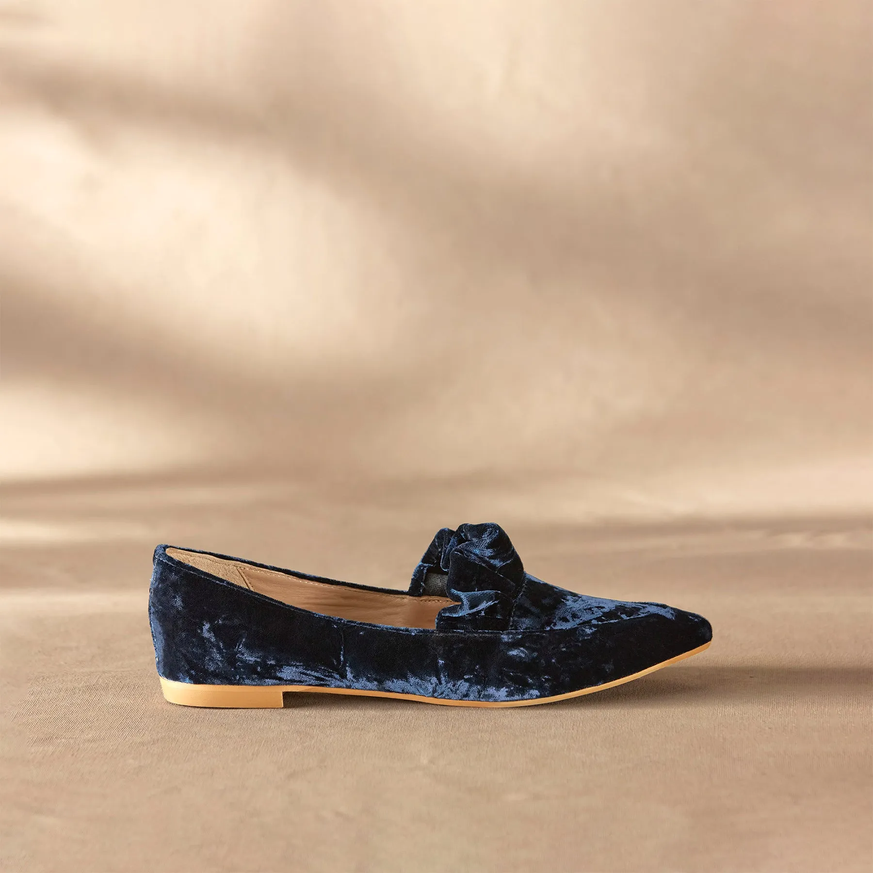 Chrystal Velvet Flats