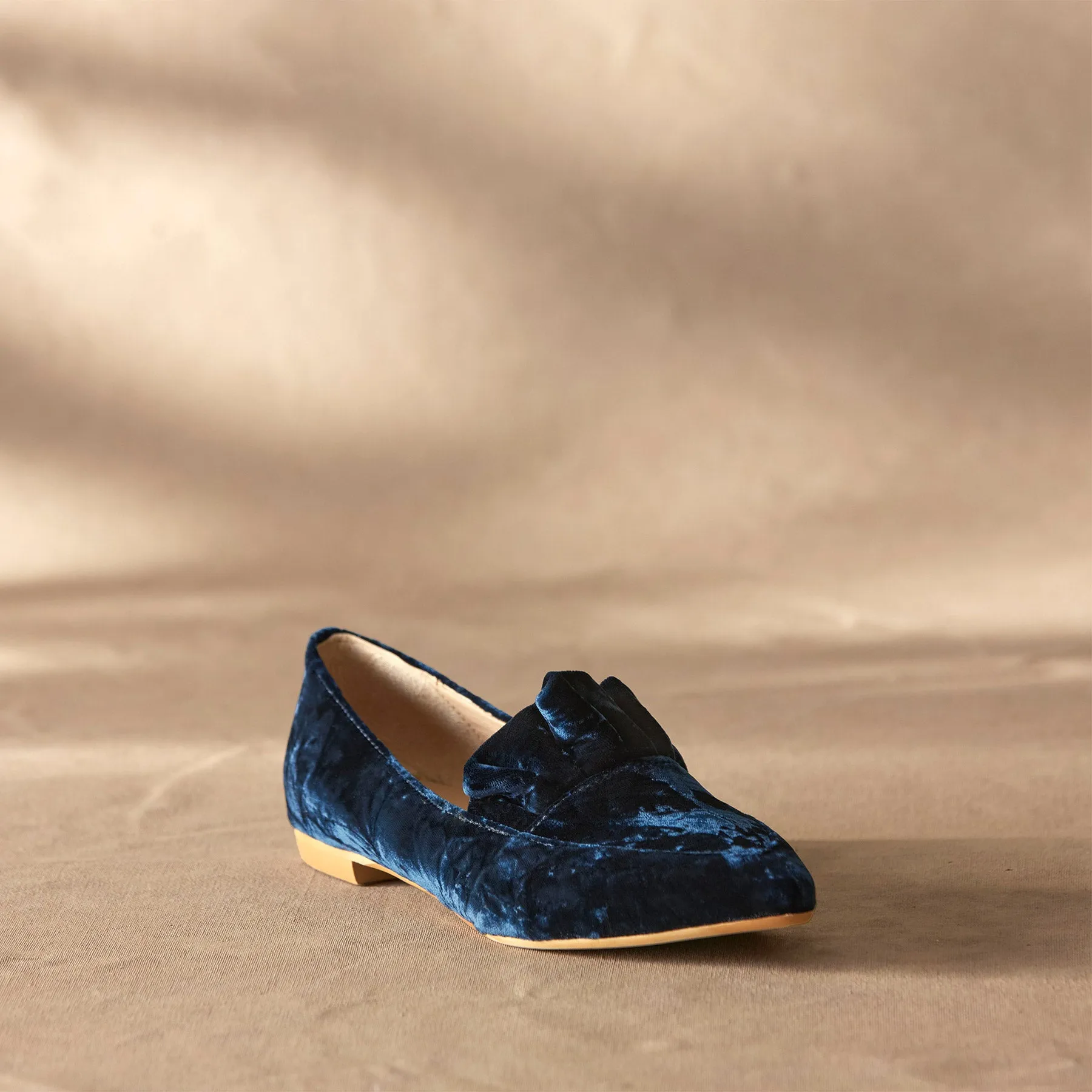 Chrystal Velvet Flats