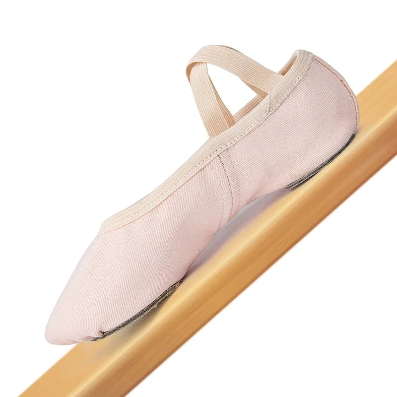 CLYFAN Professional Stretch Ballet Dance Shoe for Women Girls Split Soft Sole Canvas Ballet Slippers Elastic Fabric Ballet Shoes