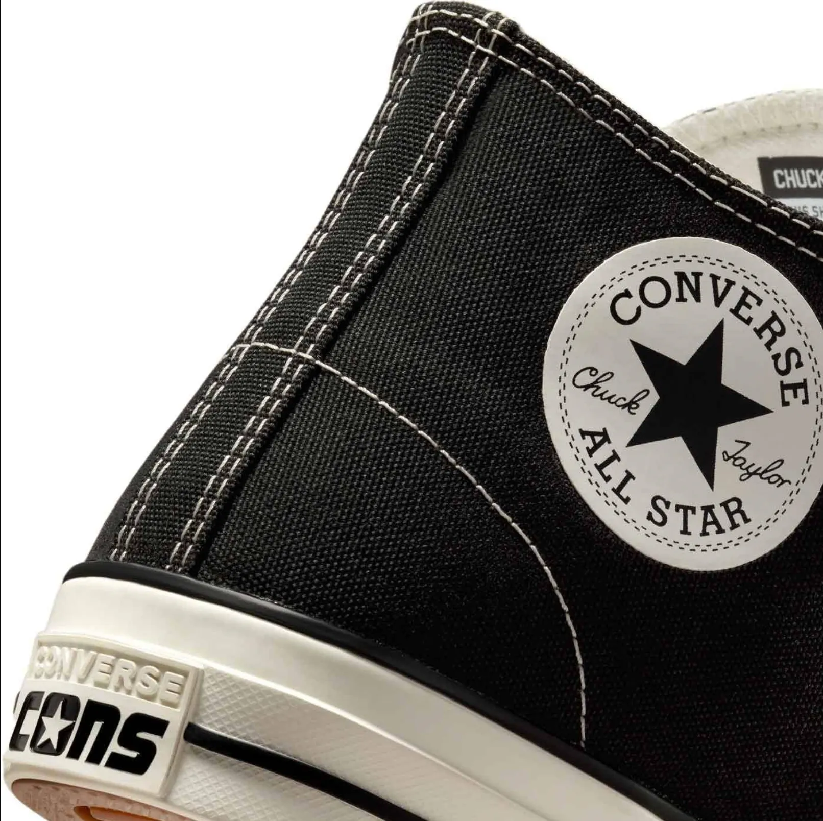 CONVERSE CONS CHUCK TAYLOR ALL STAR PRO MID BLACK / BLACK / EGRET