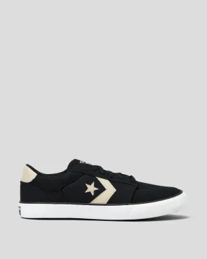 CONVERSE MEN'S BELMONT LOW BLACK/STONE SNEAKER SHOES