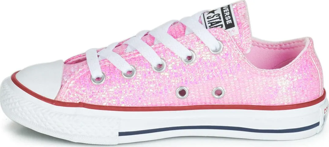 Converse Ps-Girls&#39; Lifestyle Ct As Sport Sparkle Shoes Pink