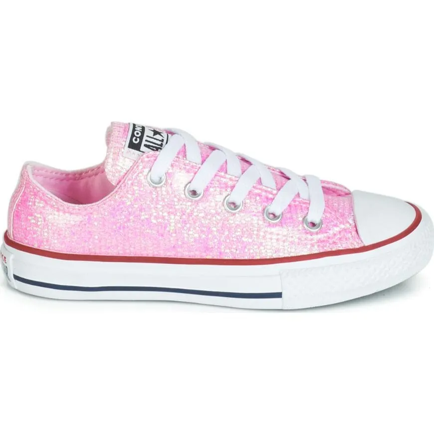 Converse Ps-Girls&#39; Lifestyle Ct As Sport Sparkle Shoes Pink