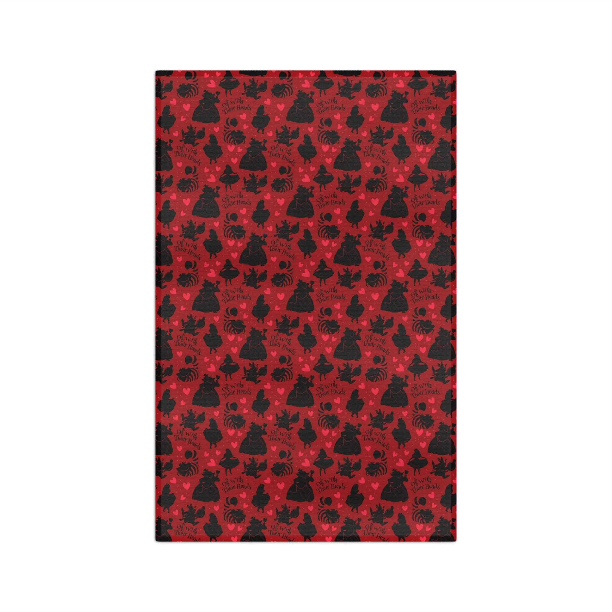 Disney Alice In Wonderland Queen Of Hearts Off With Their Heads Microfiber Athletic Towel