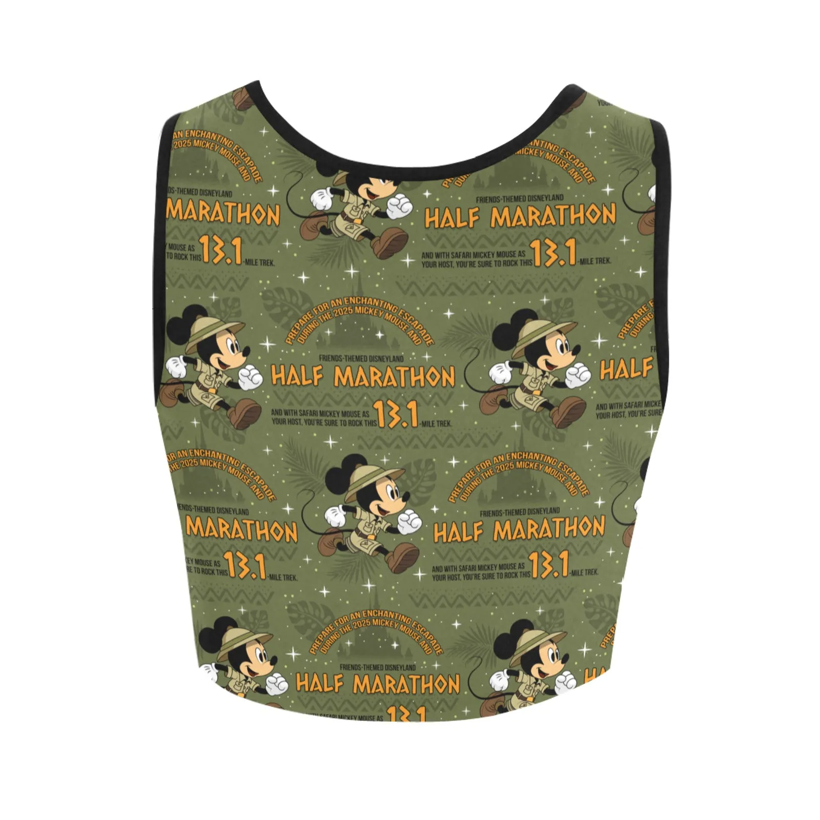 Disneyland Half Marathon Women's Athletic Crop Top