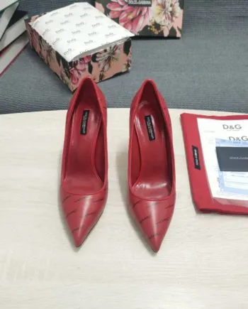 DolGa Patent Pumps With 3.5 Heel Red For Women DG Shoes