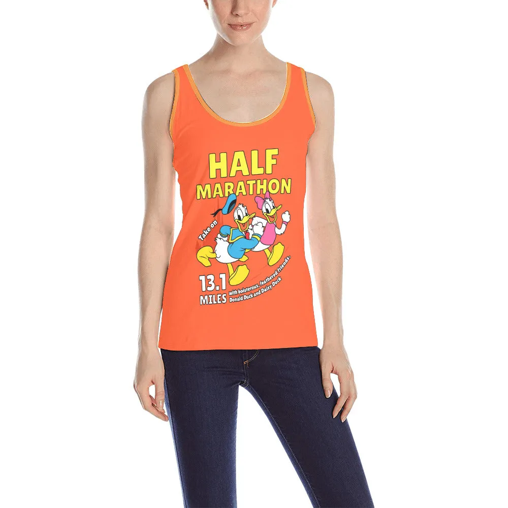 Donald And Daisy Half Marathon Athletic Tank Top for Women