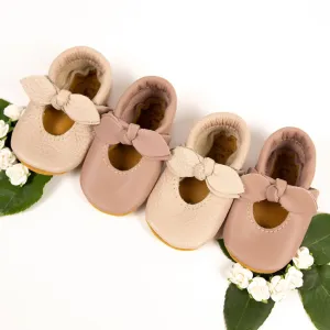 Dusty Rose & Oyster Bella Jane Bow Shoes Baby and Toddler