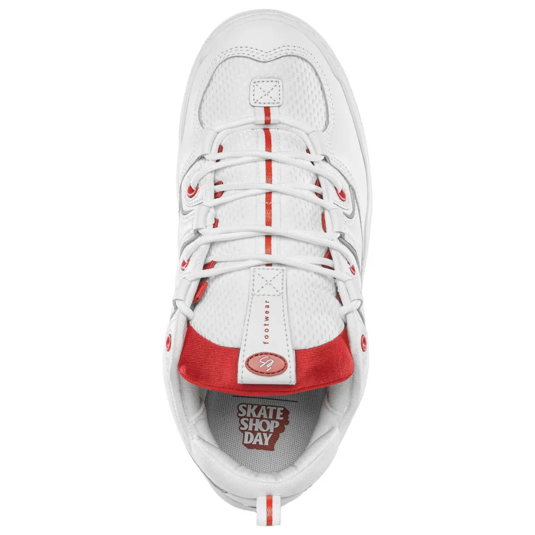 eS Skateboarding Two Nine 8 Skate Shop Day White / Red Skate Shoes