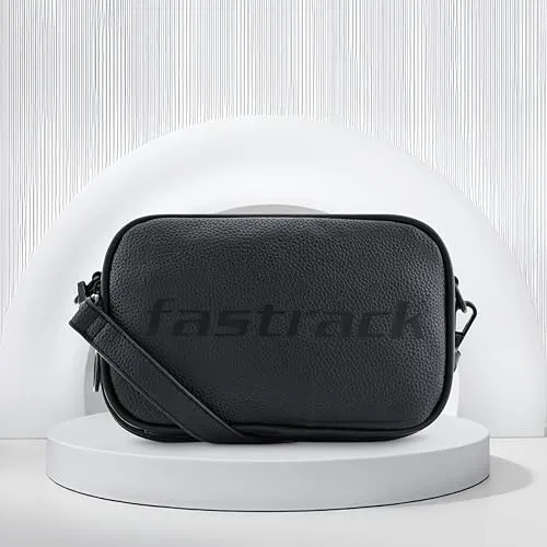 Fastrack Trendy Concealed Zipper Sling Bag | Faux-Leather Women Handbags| Ladies Purse Handbag | Sling Bag for Casual Carry